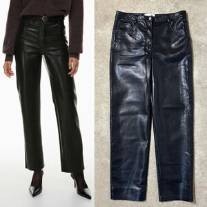Wilfred The Melina Pant High-waisted Vegan Leather pants Women’s Size 12 Black